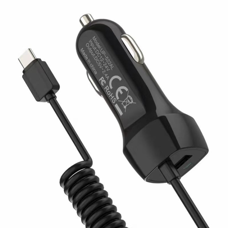 Fast Charging Car Charger with 8 Pin & USB-C Options