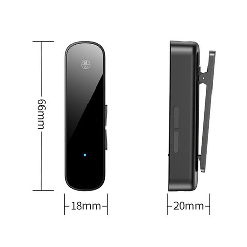Y2 HiFi Bluetooth 5.3 Ricevitore audio Lavalier Convertitore di chiamata audio da 3,5 mm Supporto per la riproduzione di schede TF, Y2