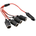 High-Power 4-in-1 Car Charger with 4 Outlets