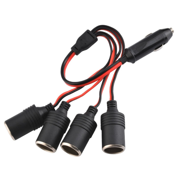 High-Power 4-in-1 Car Charger with 4 Outlets