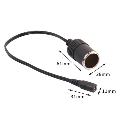 2 pièces DC5.5x2.1mm Spina Per Accendisigari Sede Madre Con Cavo di Alimentazione CC, DC 5.5 x 2.1mm Plug