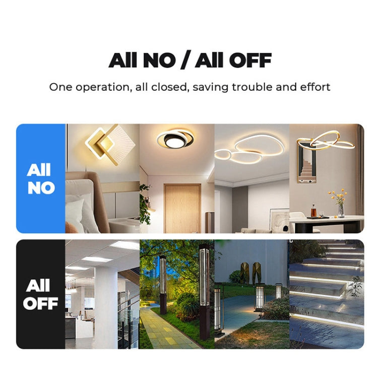 Tuya ZigBee Zero Firewire Touch Wall Remote Control Switch Light Control Voice Switch EU Plug, Style:, 1 Gang (White), 2 Gang (White), 3 Gang (White)   ...