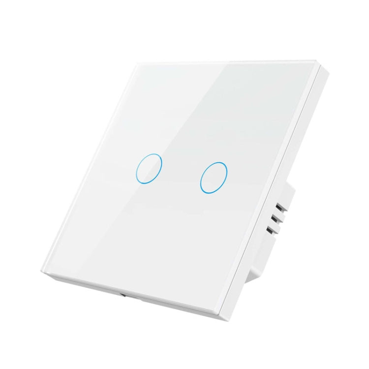 Tuya ZigBee Zero Firewire Touch Wall Remote Control Switch Light Control Voice Switch EU Plug, Style:, 1 Gang (White), 2 Gang (White), 3 Gang (White)   ...