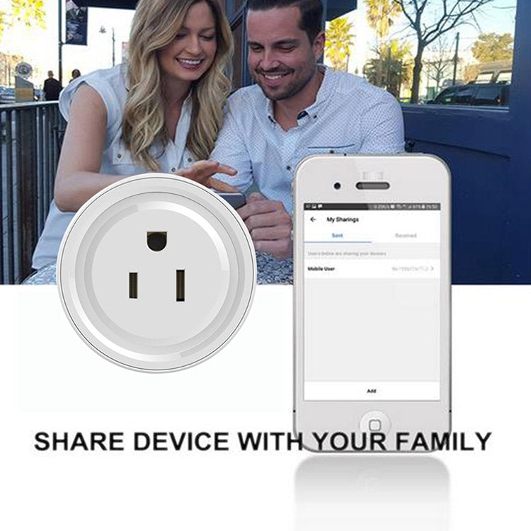 Tuya Smart App Wifi Smart Socket Phone Remote Timing Voice Switch Supports Alexa, EU Plug, Style: 16A Power Model, EU Plug, Style: 20A Power Model      ...