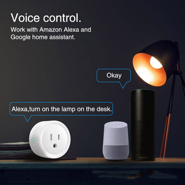Tuya Smart App Wifi Smart Socket Phone Remote Timing Voice Switch Supports Alexa, EU Plug, Style: 16A Power Model, EU Plug, Style: 20A Power Model      ...