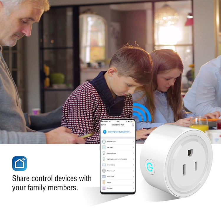 Tuya Smart App Wifi Smart Socket Phone Remote Timing Voice Switch Supports Alexa, EU Plug, Style: 16A Power Model, EU Plug, Style: 20A Power Model      ...