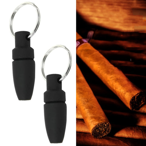 Perforatrice portatile per sigari con lama di coltello in acciaio inossidabile da 2 pezzi, Cigar Puncher