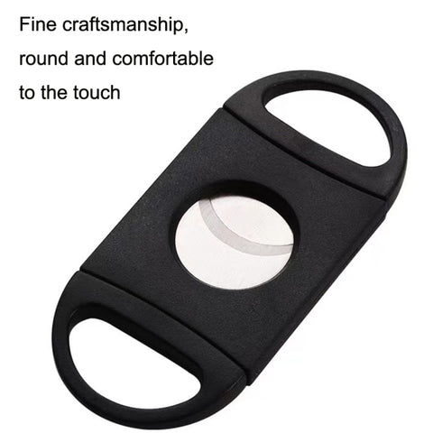 5 mini forbici per sigari a doppio bordo in acciaio inossidabile nero, frantoi per sigari, Cigar Crushers