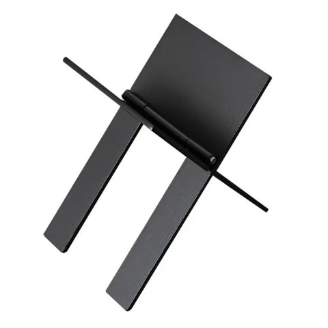 Portasigarette pieghevole portatile in acciaio inossidabile da 2 pezzi, Cigarette Holder Black