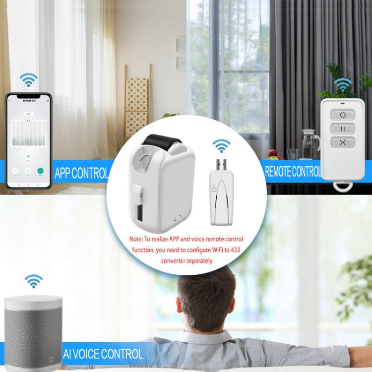 X101 Smart Home Automatic Curtain Machine With RC, Style:, Track Model Single Host, Track Model Double Host, Track Model Single Host+Gateway            ...
