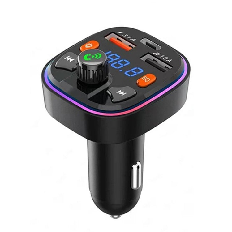 Bluetooth Car Charger and FM Transmitter with Colorful