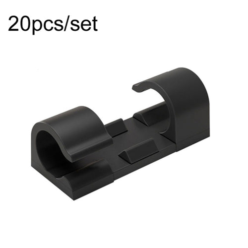 20pcs Self-Adhesive Cable Organizer Clips for Neat Storage