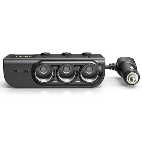 120W Digital Display Car Charger - Fast Charging Accessory