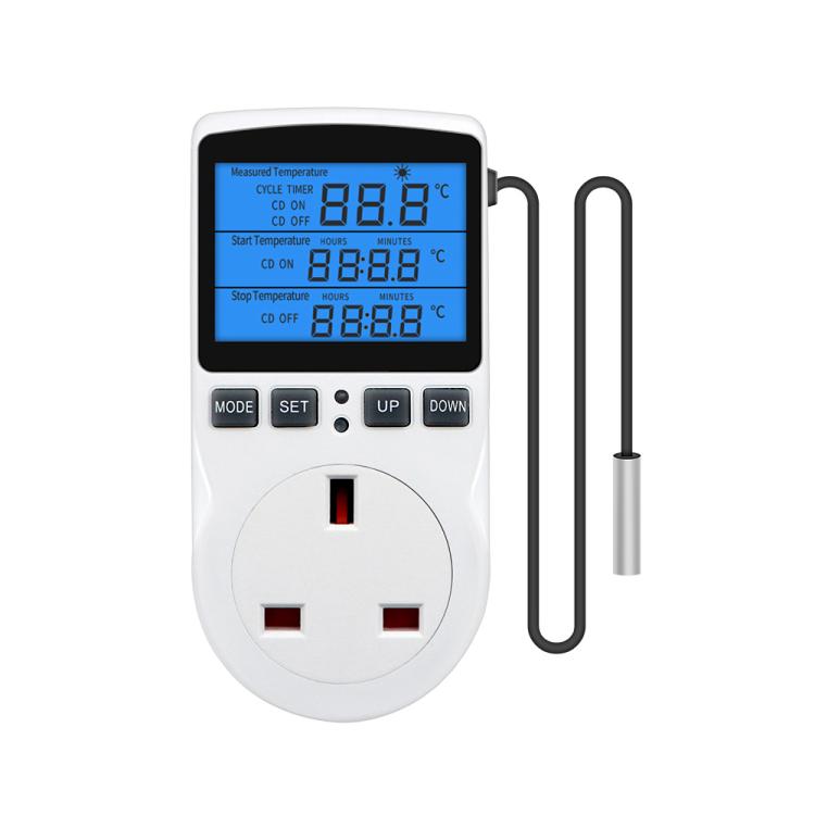 Backlight Smart Digital Thermostat Countdown Temperature Control Switch Socket Timing Temperature Controller, Backlight US Plug, Backlight UK Plug      ...