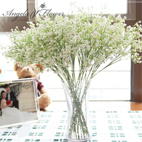 Decorazione artificiale rustica Tavolo da casa Fiore di plastica Gypsophila Babysbreath, Gypsophila