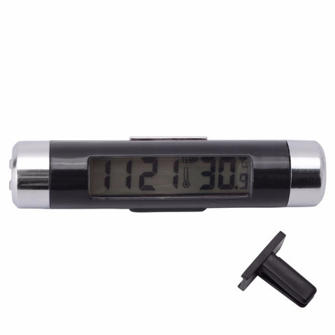 Schermo di visualizzazione LCD del calendario dell'orologio del termometro dell'auto 2 in 1, Car Auto Thermometer