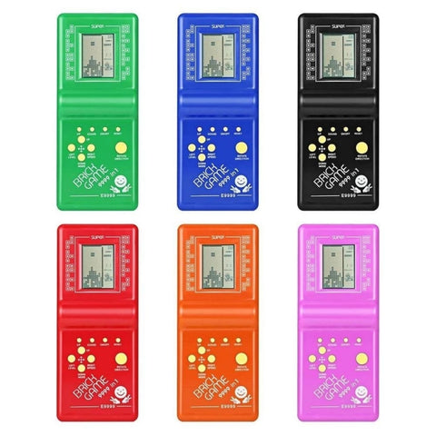 Console di gioco portatile Tetris Brick Game con 7 giochi integrati,