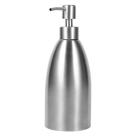 Dispenser di sapone in acciaio inossidabile da 500 ml Bottiglia di detersivo per shampoo da bagno per cucina, 500ml Soap Dispenser