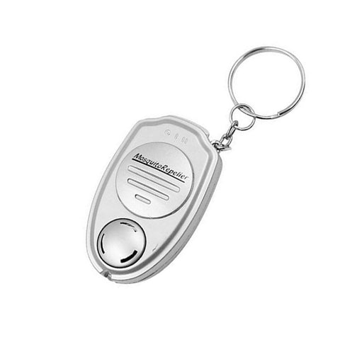 Portachiavi con assassino elettronico di zanzare ad ultrasuoni, repellente magnetico per topi, mini portachiavi portatile da esterno, Mosquitoes Killer Key Ring