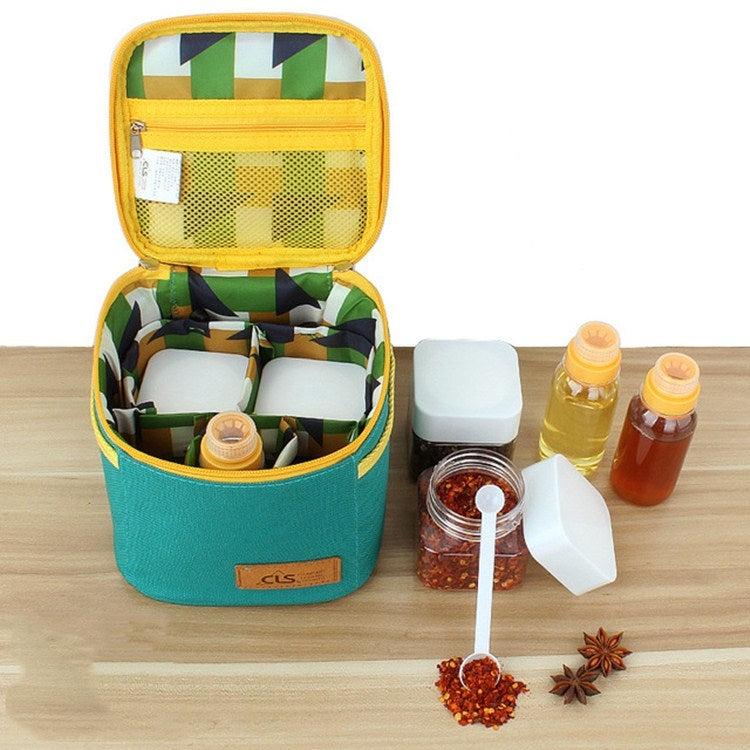 Set di bottiglie per condimento per esterni CLS Combinazione di utensili per barbecue in barattolo per condimento portatile