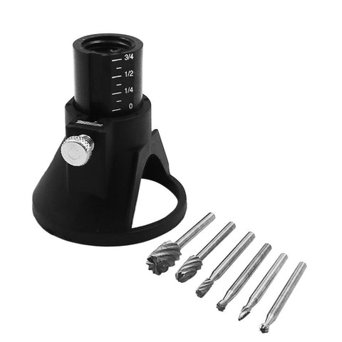 Fresa per localizzatore di smerigliatrice elettrica Fresa Utensile multi-rotazione Taglio Utensile di perforazione per router in acciaio ad alta velocità, Locator Milling Cutter