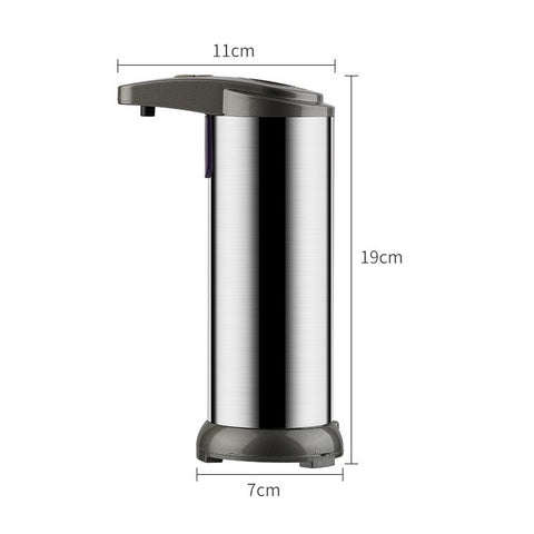 Dispenser automatico di sapone con sensore a infrarossi in acciaio inossidabile da 250 ml, 250ML