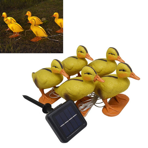 Lampada decorativa da esterno per cortile a energia solare Duck