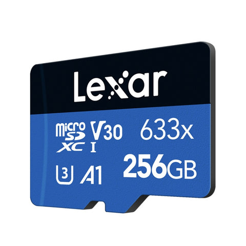 Lexar 633x 256 GB ad alta velocità Fotocamera per telefono cellulare Memoria TF Card Switch Espansione Registratore di guida Memoria dedicata Scheda di memoria flash, 256GB