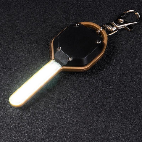 Mini portachiavi tascabile con luce bianca a LED per portachiavi con torcia per esterni