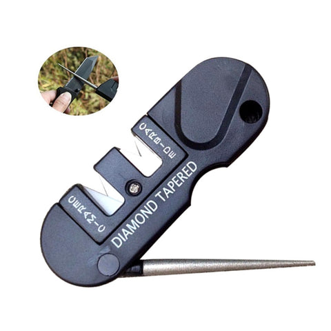 Strumento EDC per affilare i coltelli multifunzione portatile esterno da 2 pezzi, Knife Sharpener