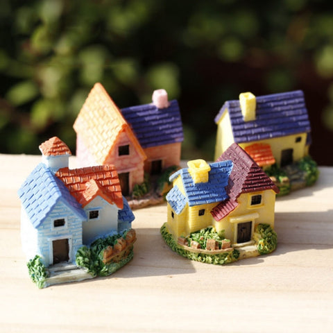 2 PZ Moss Micro Paesaggio Succulente Vaso di Fiori Decorazione Ornamenti Mini Mattonelle di Mattoni Casa di Campagna Modello FAI DA TE, Colore Consegna Casuale, Mini Brick Tile Country House Decoration
