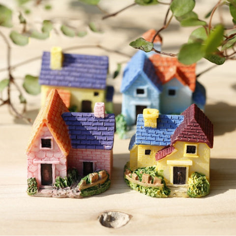2 PZ Moss Micro Paesaggio Succulente Vaso di Fiori Decorazione Ornamenti Mini Mattonelle di Mattoni Casa di Campagna Modello FAI DA TE, Colore Consegna Casuale, Mini Brick Tile Country House Decoration