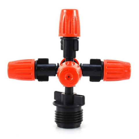 2 ugelli a spruzzo Cross Five Outlet Spray per irrigazione per serre da giardinaggio, Cross Five Outlet Spray Nozzle