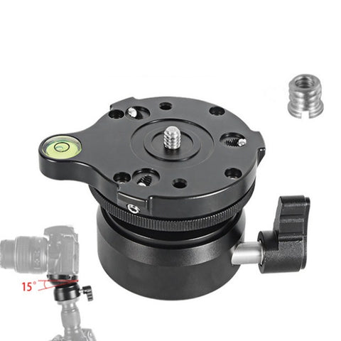 BENXIN DY-60N Base di regolazione orizzontale universale Tavolo di regolazione panoramica per fotocamera reflex pan-tilt Base emisferica, DY-60N 1/4 inch