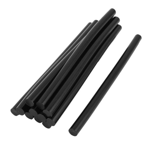 10 bastoncini di colla a caldo nera per saldatore da 11 mm di diametro, lunghezza: 270 mm, Length: 270mm