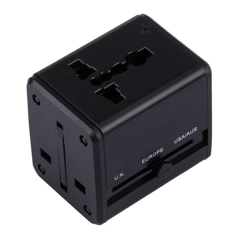 Adattatore Universale da Viaggio con Caricatore USB Doppio per Stati