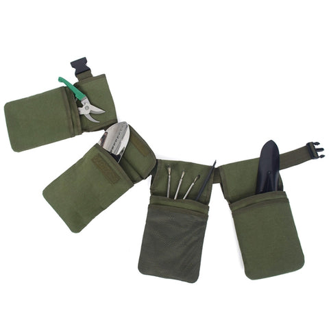 Marsupio con cintura per attrezzi in tela da giardino, longueur: 125 cm, Vert