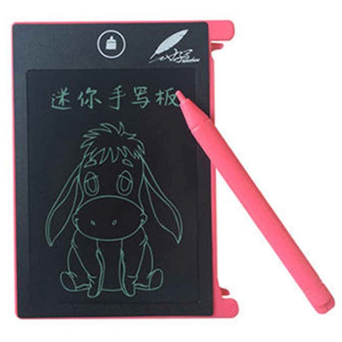 CHUYI Tavoletta da scrittura LCD da 4,4 pollici Tavoletta da disegno elettronica portatile Tavoletta da disegno Doodle con stilo per ufficio scolastico a casa, 4.4 inch Blue, 4.4 inch Pink