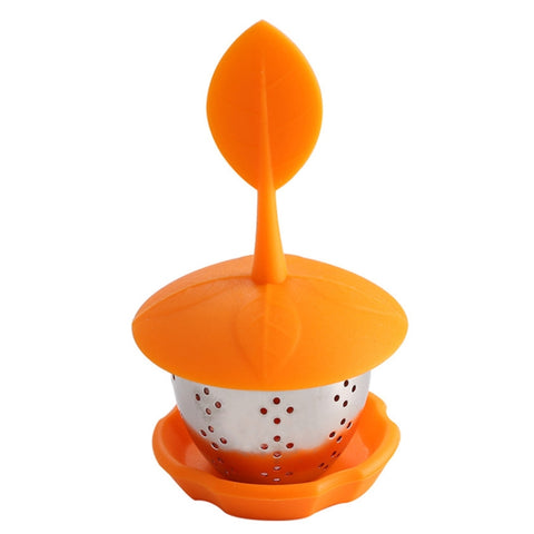 Filtri da tè per bustine di tè appesi in silicone in acciaio inossidabile