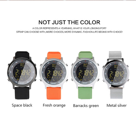 EX18 Montre de sport intelligente FSTN Écran intérieur Quadrante lumineux Ceinture en TPU à haute résistance, Conteggio passi di supporto / Calorie bruciate / Calendario Data / Bluetooth 4.0 / Promemoria chiamata in arrivo / Promemoria batteria scarica