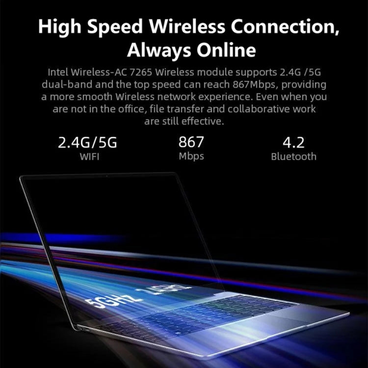 Windows 10 Home Netbook with Intel Core i5, Dual Band WiFi