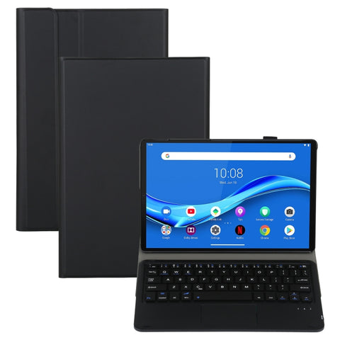 AM10-A Custodia per tablet in pelle con tastiera Bluetooth retroilluminata staccabile ultrasottile con touchpad e supporto per Lenovo M10 Plus 10,3 pollici X606F, For Lenovo M10 Plus