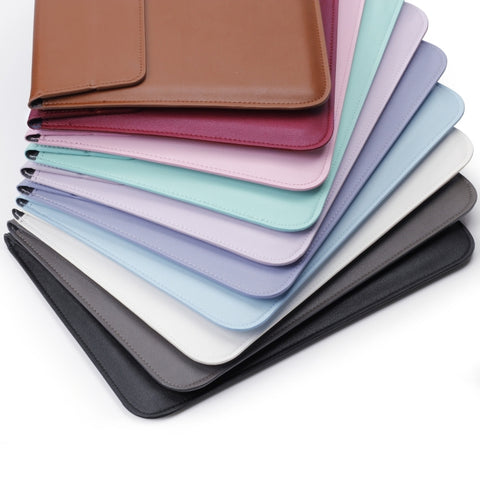 Custodia in pelle PU stile busta universale con supporto per tablet PC ultrasottile da 15,4 pollici, dimensioni: 39x28x1,5 cm