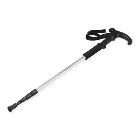 Tre bastoncini da trekking all'aperto retrattili da 132 cm telescopici, Red#132cm, Blue#132cm, Silver#132cm, Black#132cm