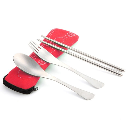 Posate da esterno in tre pezzi, Big Red, Light blue, Dark blue, Rose Red, Grass green, Fluorescent green, Orange, Purple