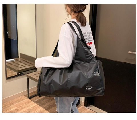 Borsa per yoga in nylon morbido con spallacci, ideale per palestra e