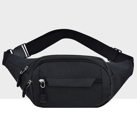 Borsa sportiva a tracolla in vita con tasche multifunzionali in puro colore
