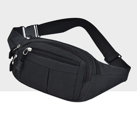 Borsa sportiva in vita con tasche casual multifunzionali en puro colore