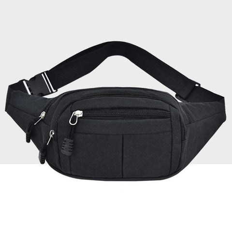 Borsa sportiva in vita con tasche casual multifunzionali en puro colore