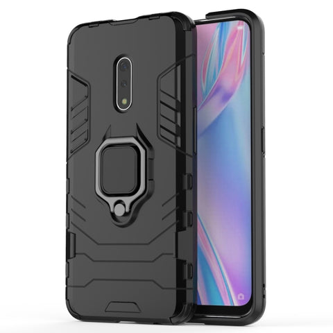 Custodia protettiva antiurto PC + TPU per OPPO K3 /Realme X, con supporto ad anello magnetico, For OPPO K3